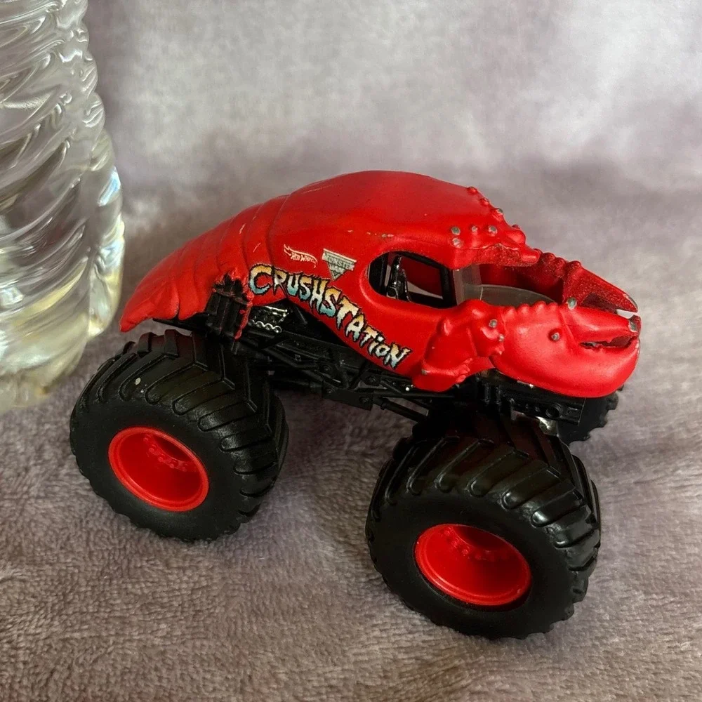 Hot Wheels Monster Jam Crushstation Lobster Monster Truck Red Diecast Toy